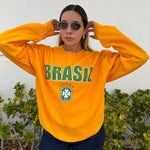 Load image into Gallery viewer, Brasil Unisex Varsity Crewneck
