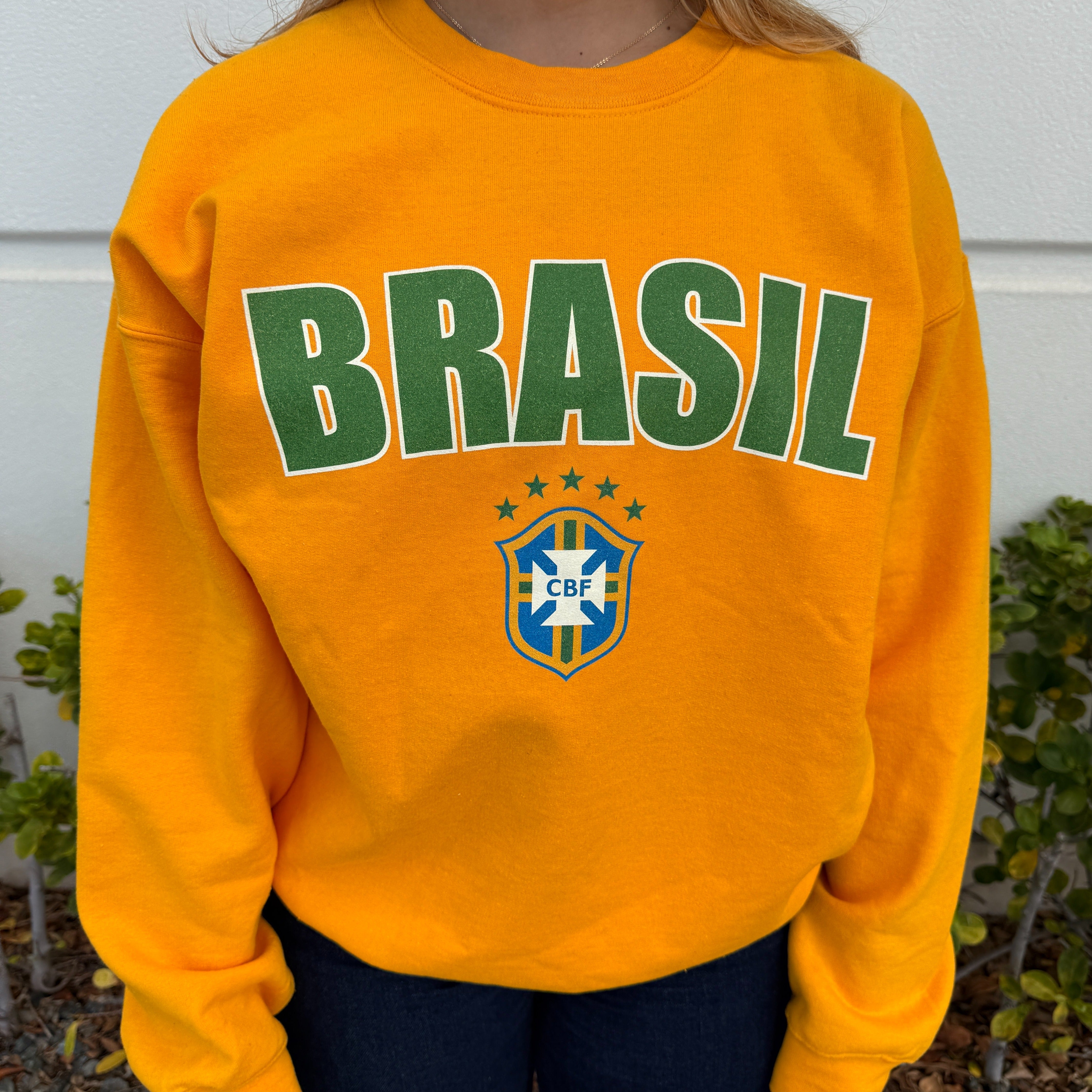 Brasil Unisex Varsity Crewneck