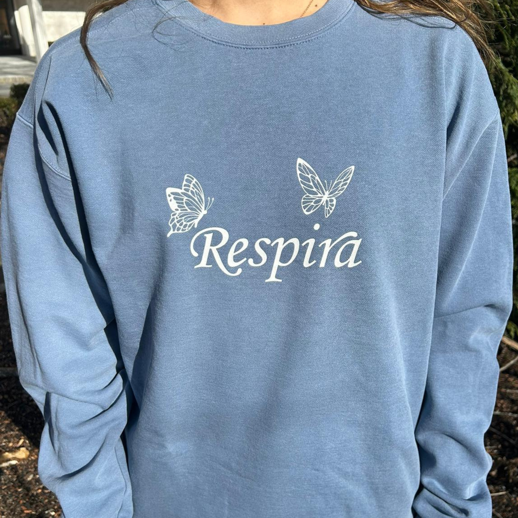 Respira Cotton Crewneck Blue Jean