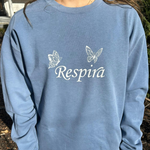 Load image into Gallery viewer, Respira Cotton Crewneck Blue Jean
